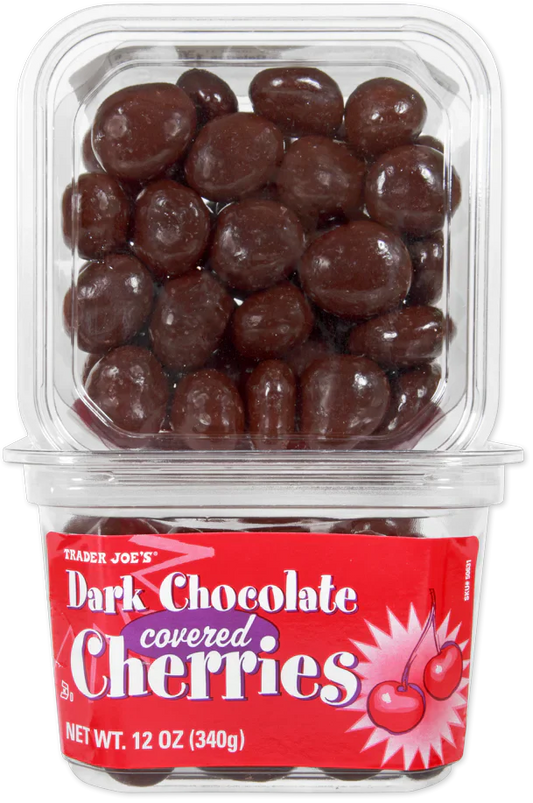 Cerises enrobées de chocolat noir Trader Joe's, 340 g