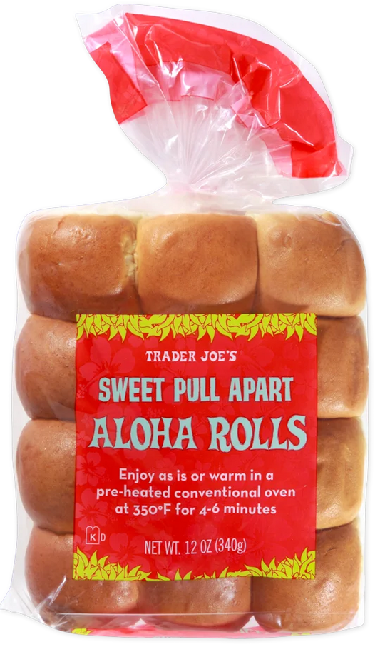 Petits pains hawaïens briochés (Sweet Pull Apart Aloha Rolls) Trader Joe's, 340g