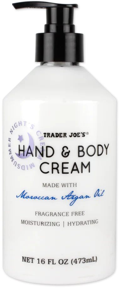 Crème mains et corps à l'huile d'argan du Maroc Trader Joe's, 473 ml