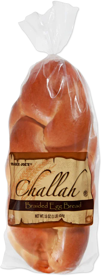 Challah, pain tressé aux œufs, 454g, de Trader Joe's
