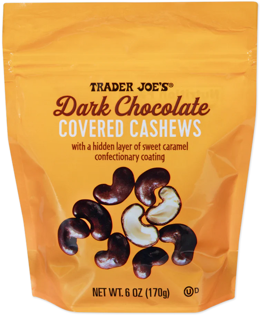 Trader Joe's Dark Chocolate Covered Cashews, 170g