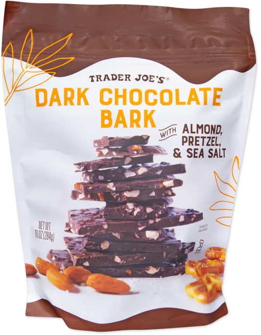 Écorces de chocolat noir aux amandes, bretzels et sel de mer, 284g