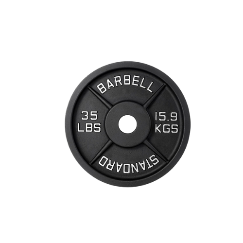Cast Iron Weight Plates - Standard, Olympic in LBs, KGs