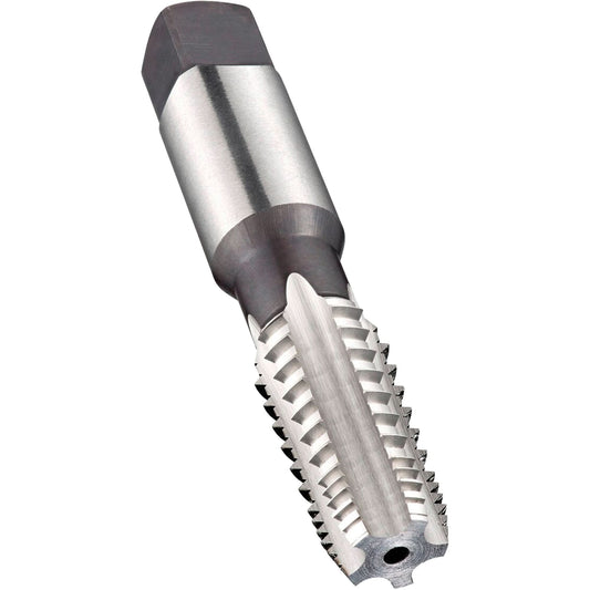 Interrupted Thread Machine Pipe Tap, 3/8"-18, 5 Flutes, 80 mm L, Taper, High Speed Steel