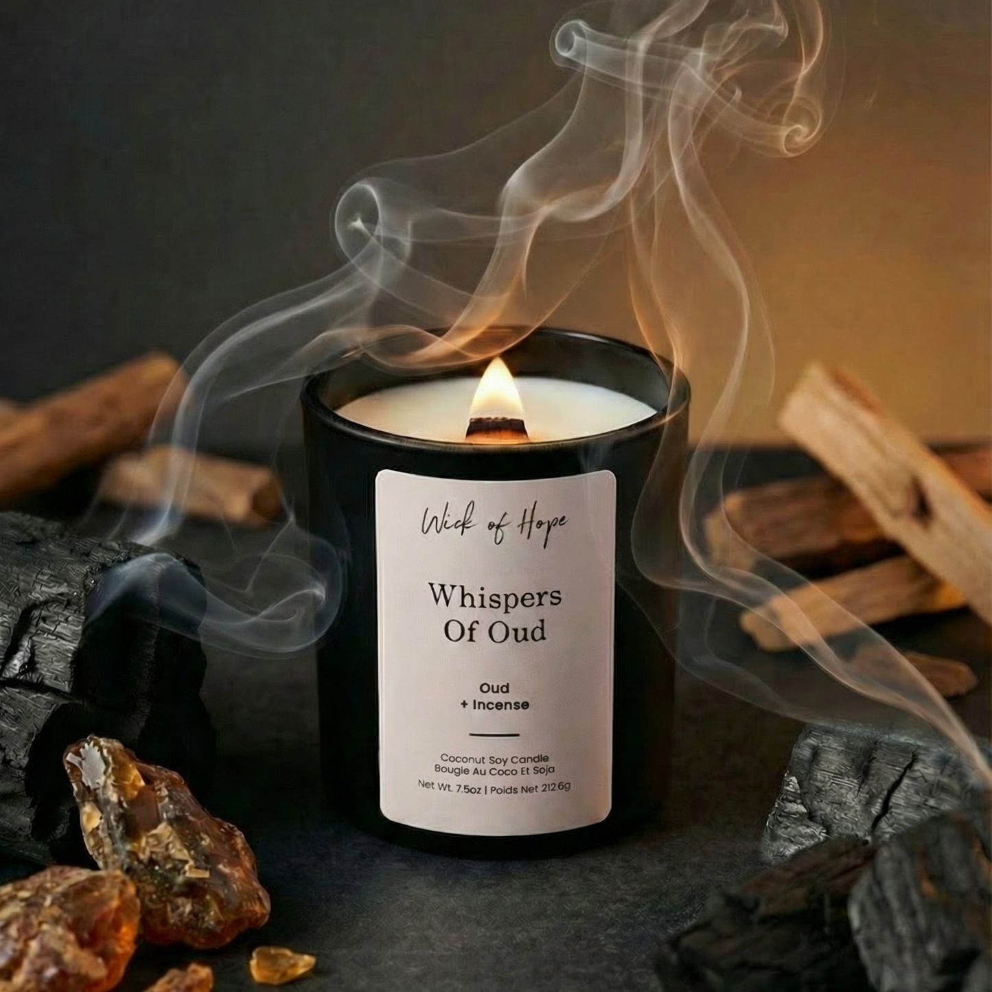 Whispers of Oud Candle | Oud + Incense
