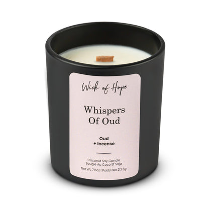 Whispers of Oud Candle | Oud + Incense