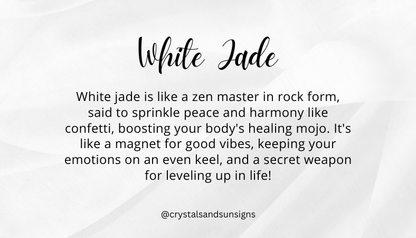 White Jade Gemstone Bracelet | The Stone of Spiritual Enlightenment