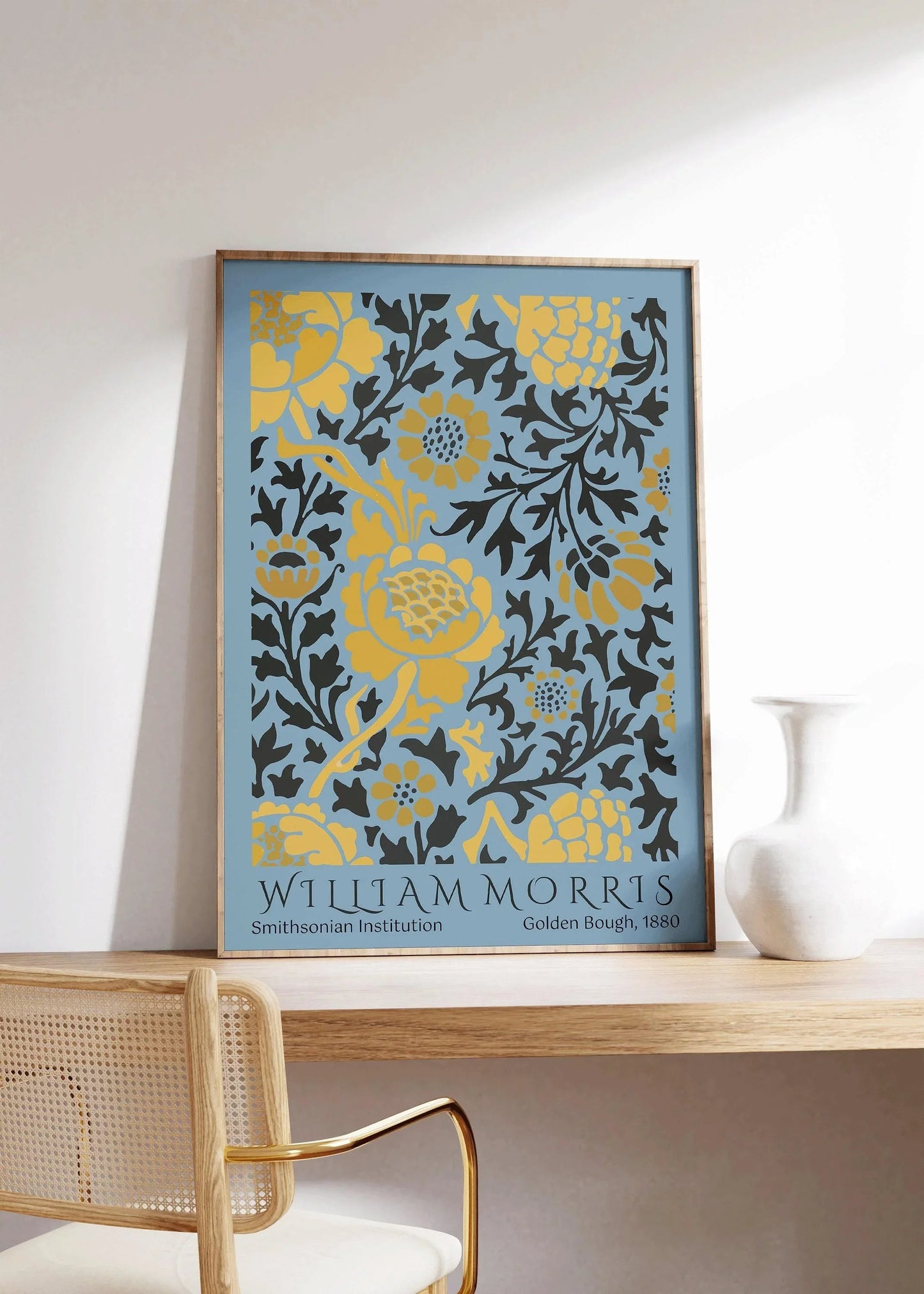 William Morris 'Golden Bough' Botanical Art Print: Vintage Floral Poster