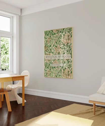 William Morris - Honeysuckle Green PRINT | Vintage Botanical Pattern Poster (available handframed or unframed)