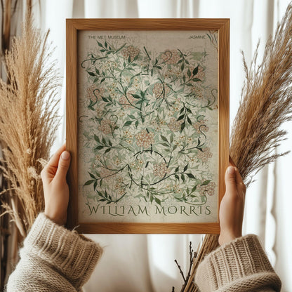 William Morris Jasmine Print: Vintage Botanical Art, Giclee Fine Art