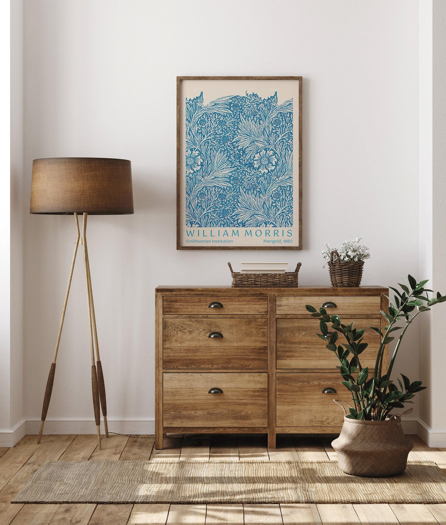 William Morris Marigold Print: Vintage Botanical Poster