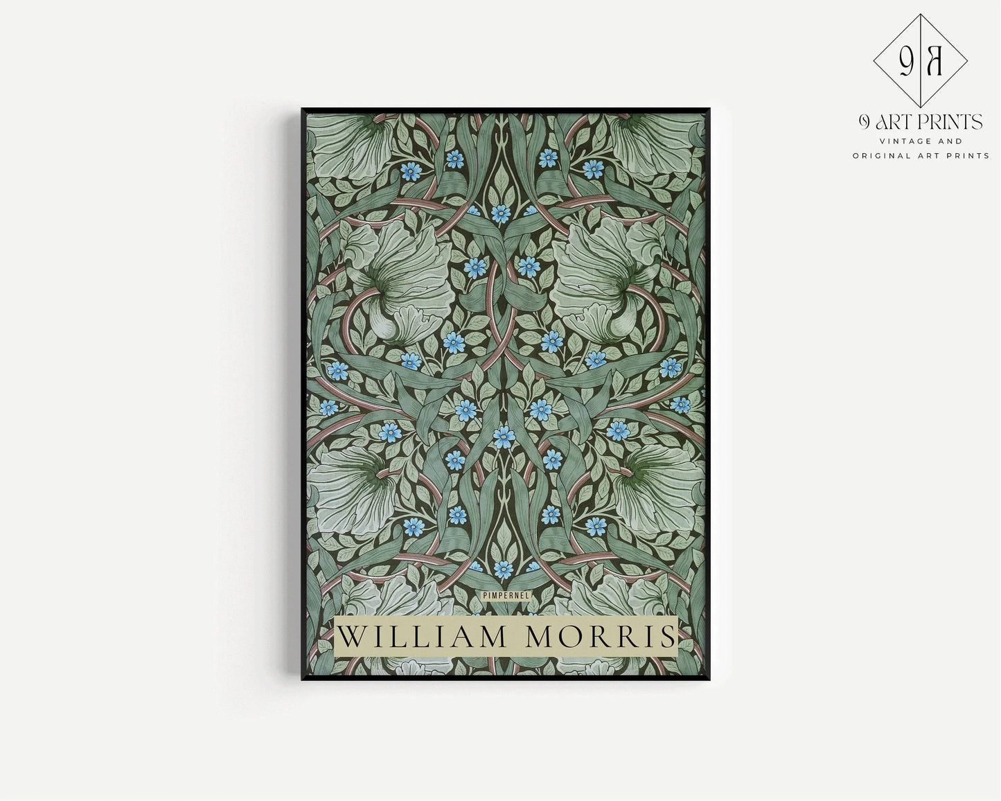 William Morris Pimpernel Print: Vintage Floral Giclee Art