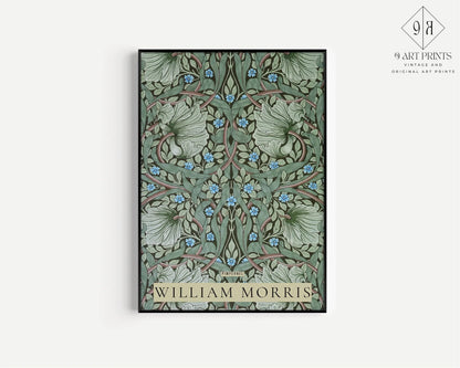 William Morris Pimpernel Print: Vintage Floral Giclee Art