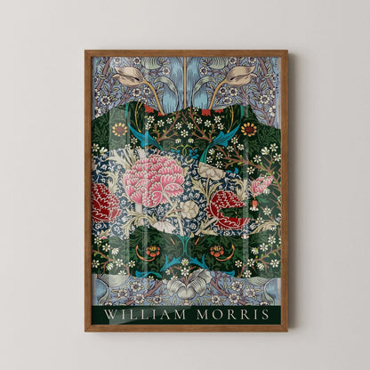 William Morris Poster - 'Strips' PRINT | Vintage Botanical Pattern Poster (available handframed or unframed)