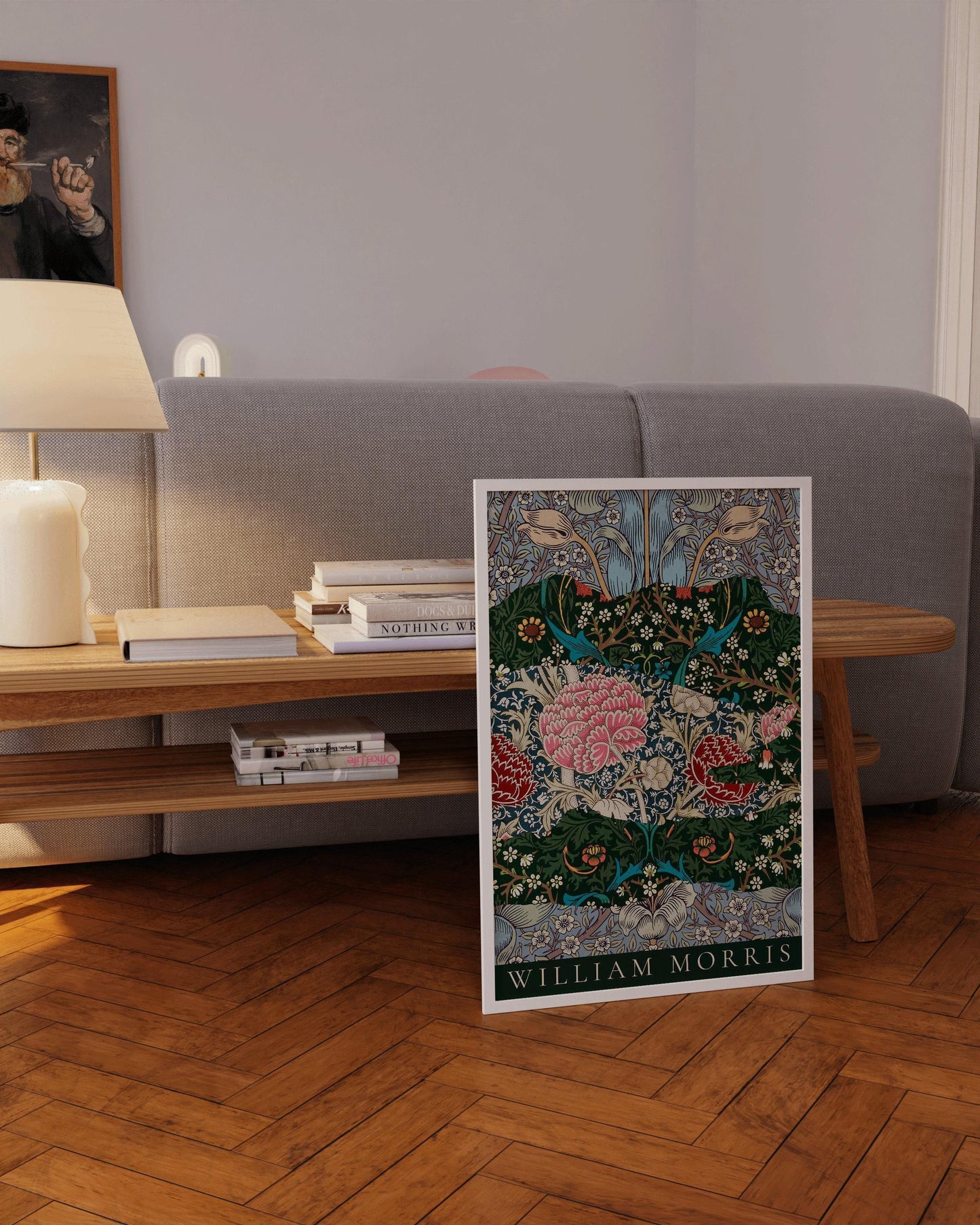 William Morris Poster - 'Strips' PRINT | Vintage Botanical Pattern Poster (available handframed or unframed)