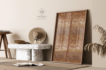 William Morris 'The Fig Tree' Print: Vintage Brown Pattern, Giclee Art