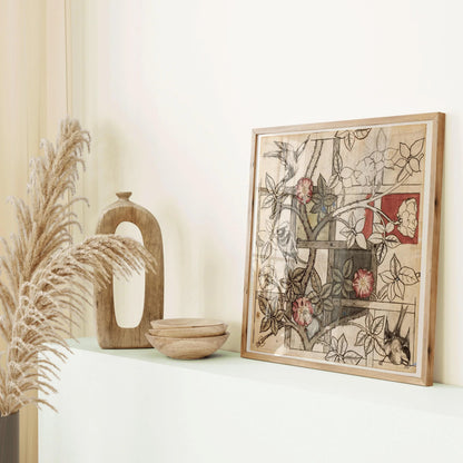 William Morris Trellis Print: Vintage Botanical Floral Art