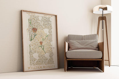 William Morris Tulip Print: Vintage Botanical Art, Giclee Fine Art