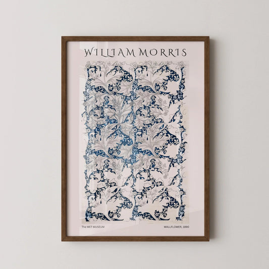 William Morris Wallflower Art Print: Vintage Botanical Poster