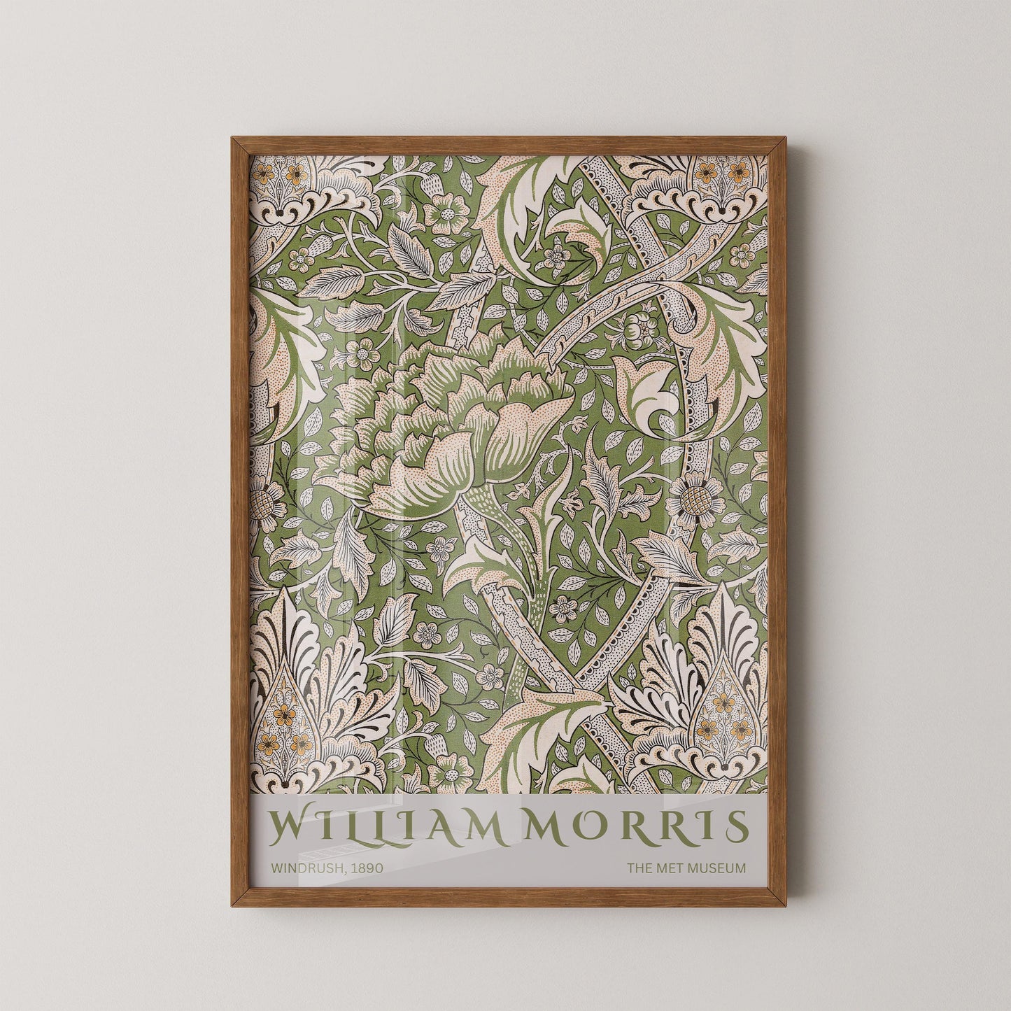 William Morris Windrush Art Print: Vintage Botanical Poster