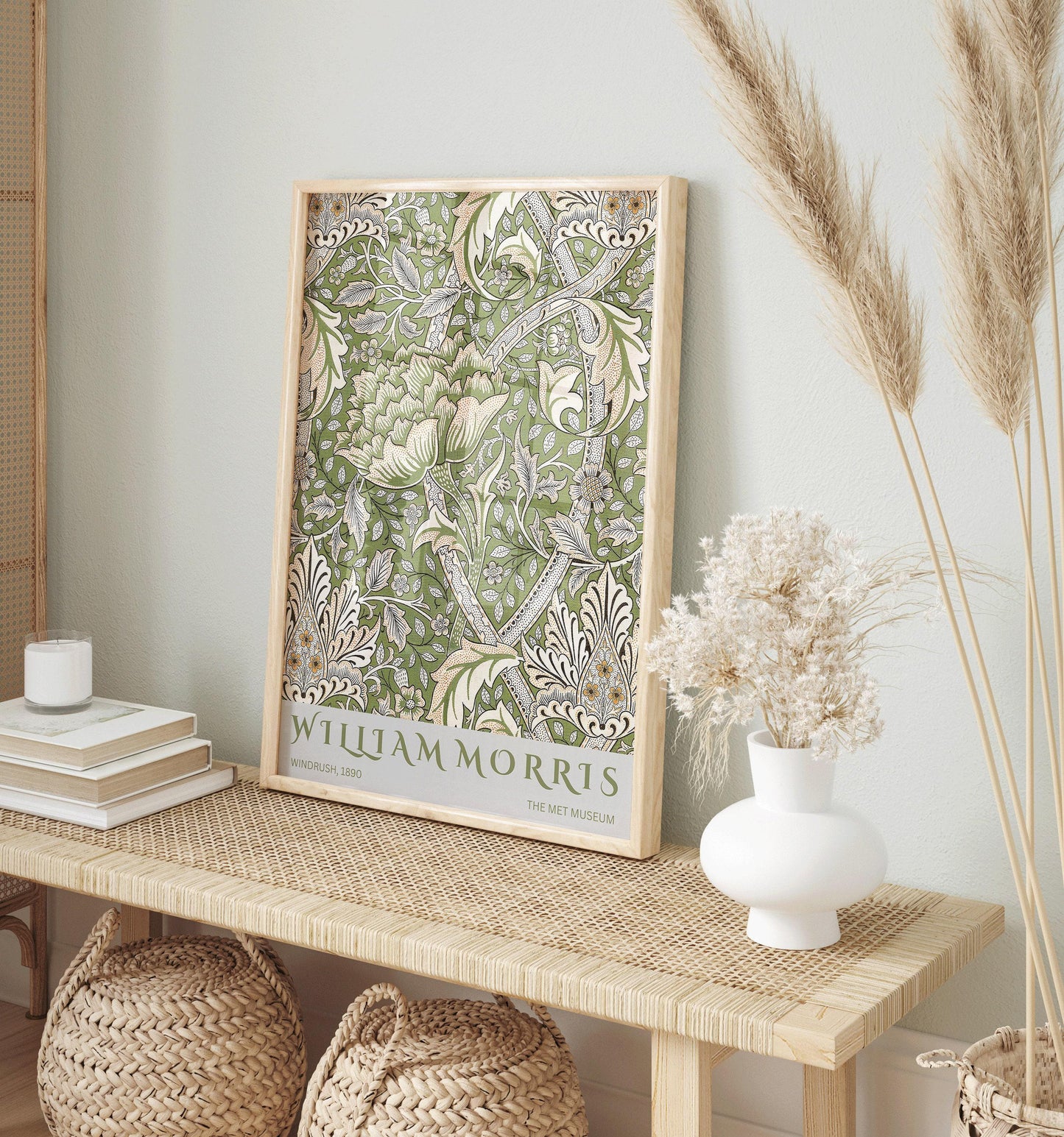 William Morris Windrush Art Print: Vintage Botanical Poster