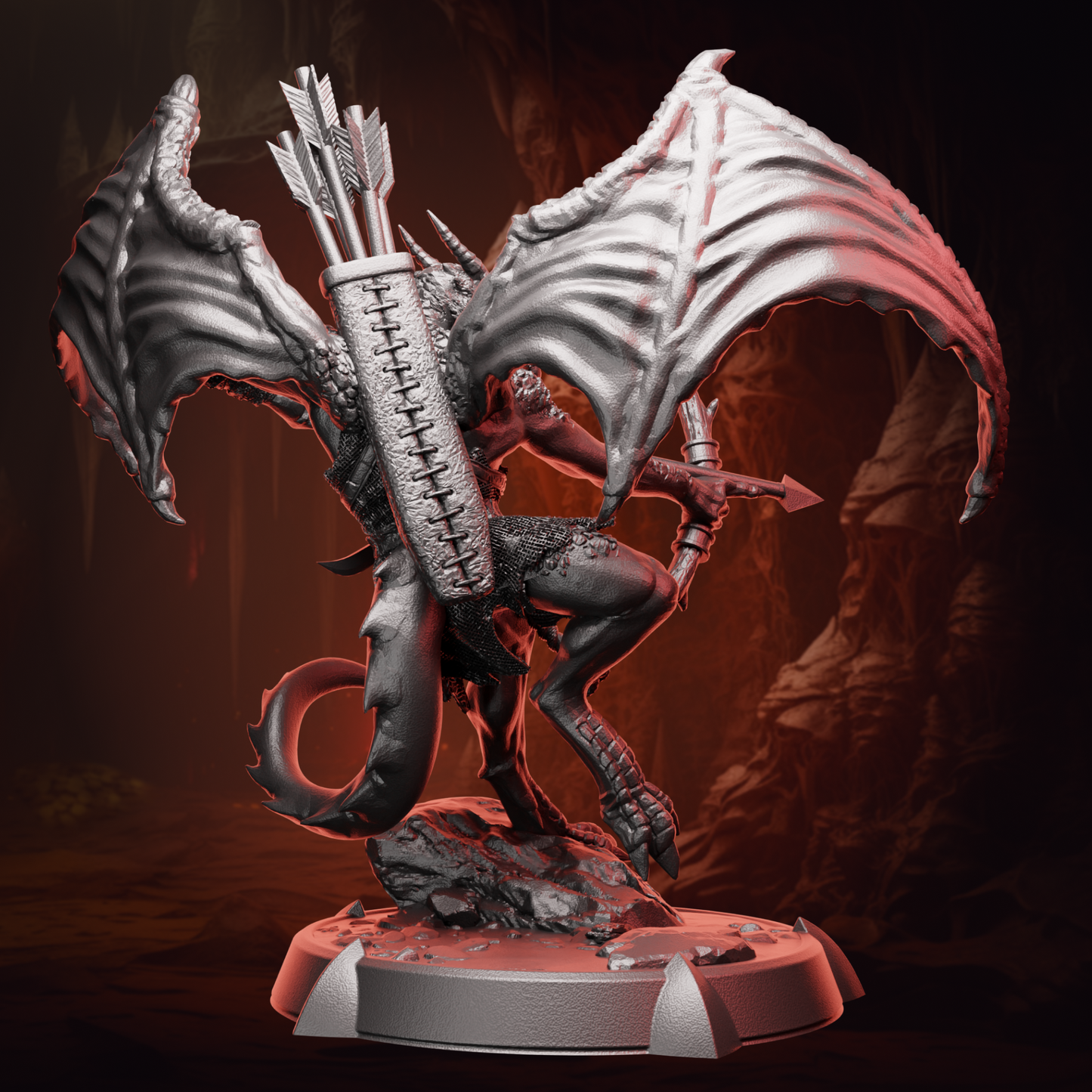 Winged Kobold Archer | Bow & Arrow | Medium (1in base) | 5e