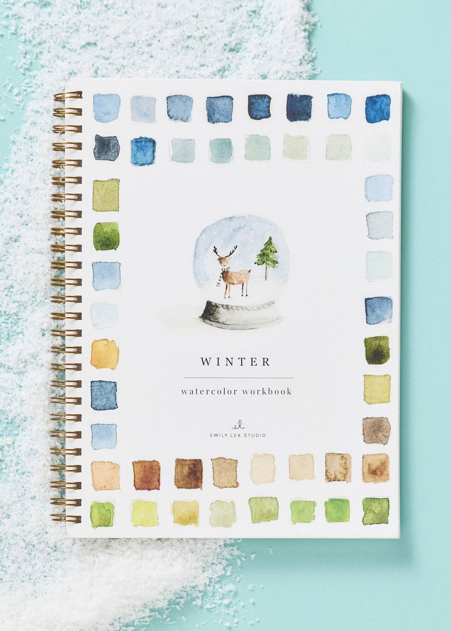 Carnet d'aquarelle d'hiver