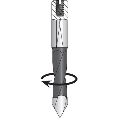 Through-Hole Carbide Tipped Drill, 2/5" Diameter