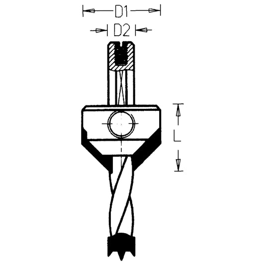 Countersinks, 16 mm, Carbide