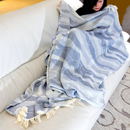 Waves: Wearable Throw 2 Colors