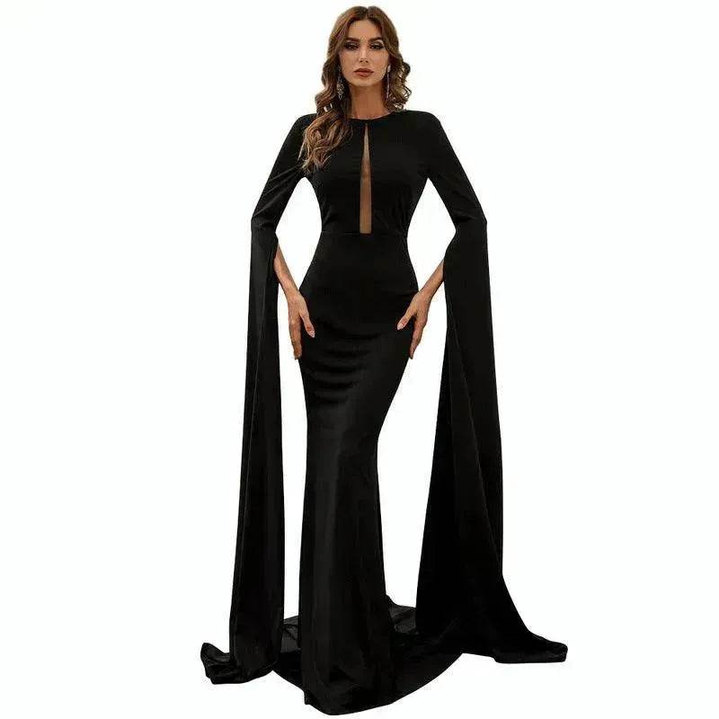 Jupe longue européenne et américaine pour femme - Charmante robe sirène - Jupe de demoiselle d'honneur
