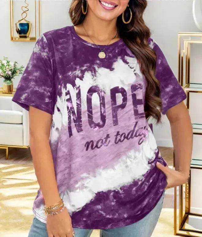 Women's Letter Printed Loose T-shirt