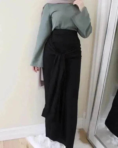Women's Solid Color Arab  Hip Skirt
