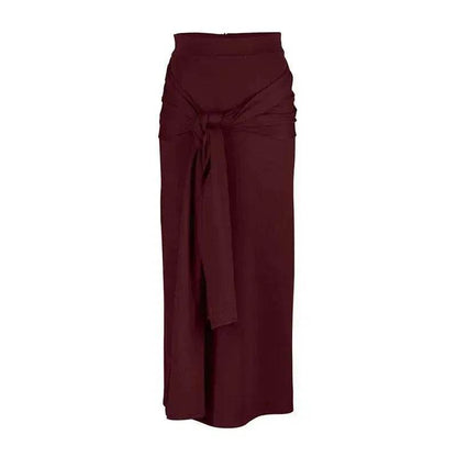Women's Solid Color Arab  Hip Skirt