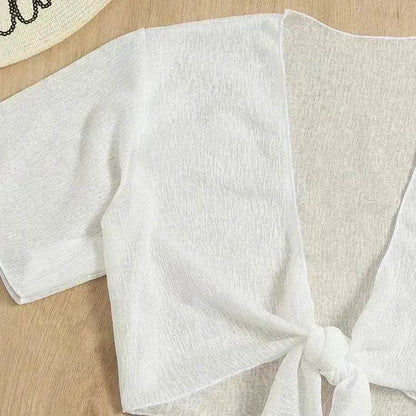 Women's Solid Color Two-piece Swimsuit Sun-proof Beach Dress