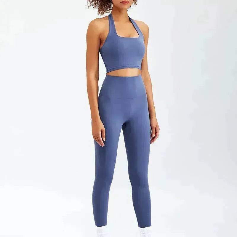 Women Yoga Zipper Long-sleeved Gym Exercise Fitness Suit