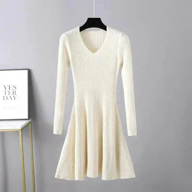 Woolen Skirt Base Knitting Women's Dress