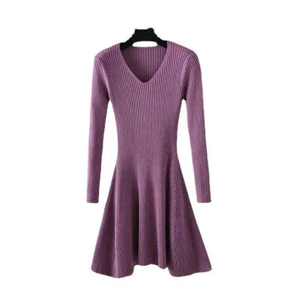 Woolen Skirt Base Knitting Women's Dress