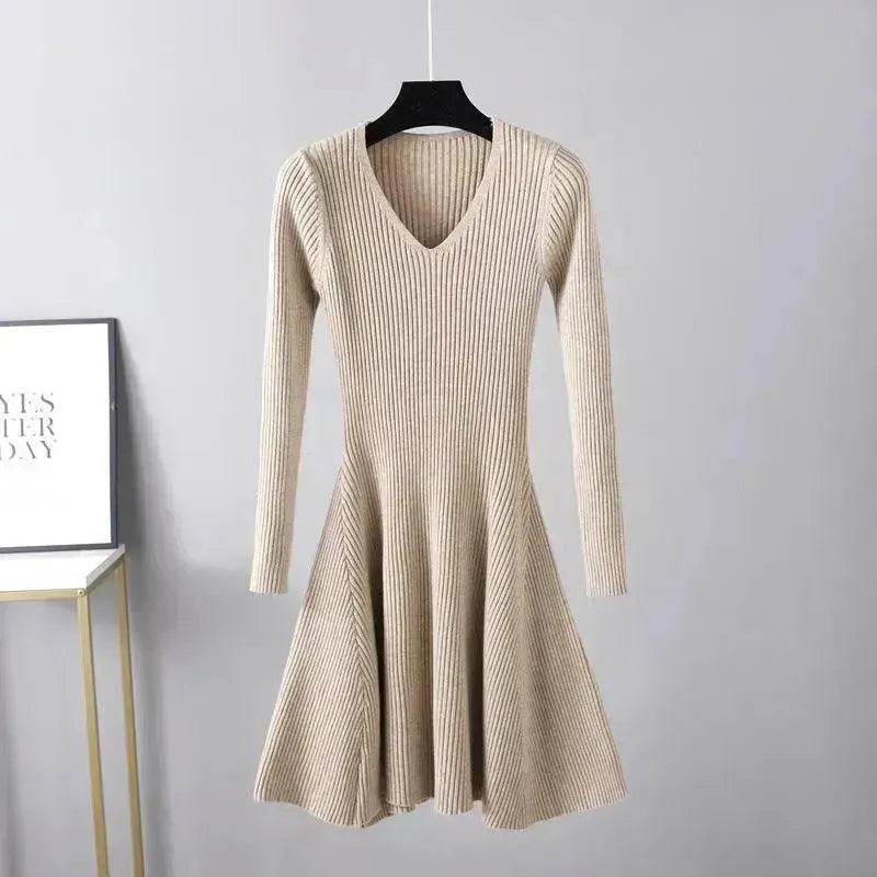 Woolen Skirt Base Knitting Women's Dress
