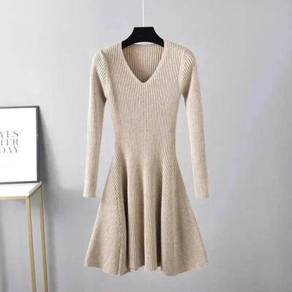 Woolen Skirt Base Knitting Women's Dress