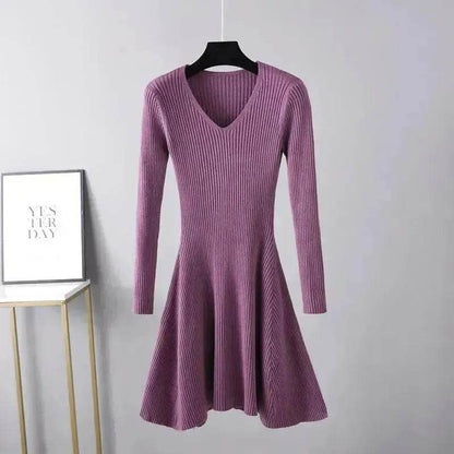 Woolen Skirt Base Knitting Women's Dress