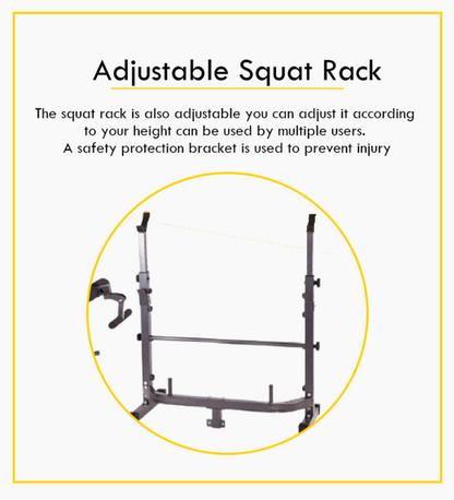 Adjustable Workout Bench with Weight Sets