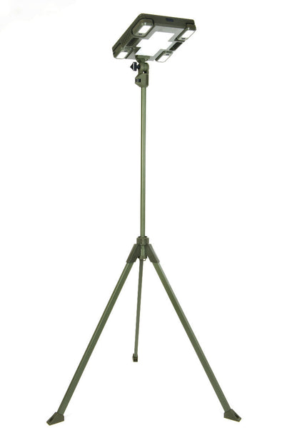 TRU De-LIGHT WHITENIGHT Projecteur LED Solaire / Secteur / DC Multiusage - Lumière Principale pour Jardin, Camping + 4 Lampes Latérales Amovibles Multimodes Indépendantes / Trépied + Sac de Transport