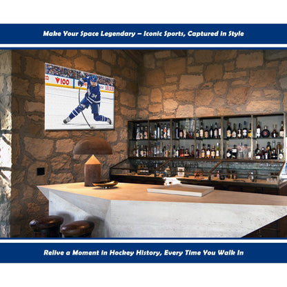 AUSTON MATTHEWS SLAPSHOT WRAPPED CANVAS - TORONTO MAPLE LEAFS 16"X20"