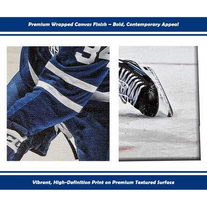 AUSTON MATTHEWS SLAPSHOT WRAPPED CANVAS - TORONTO MAPLE LEAFS 16"X20"