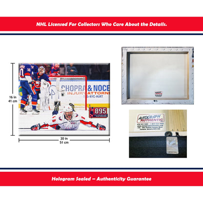 ALEXANDER OVECHKIN RECORD BREAKING GOAL #895 WRAPPED CANVAS - 16X20 (20" BY 16")