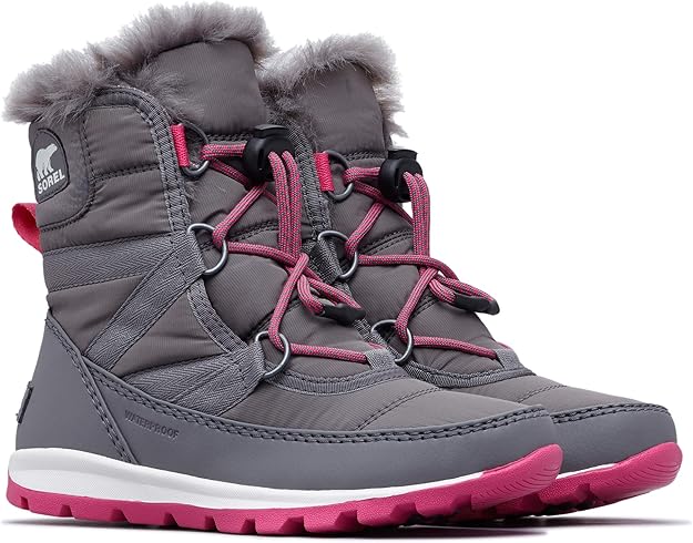 Bottes d'hiver Sorel Youth Whitney Short Lace -32F/-25F, taille 3 US pour jeune
