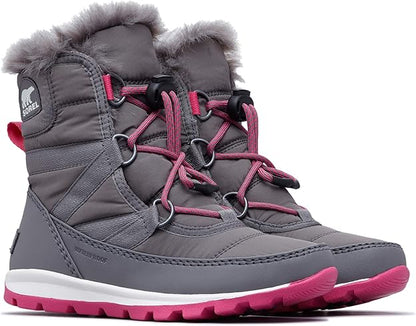 Bottes d'hiver Sorel Youth Whitney Short Lace -32F/-25F, taille 3 US pour jeune