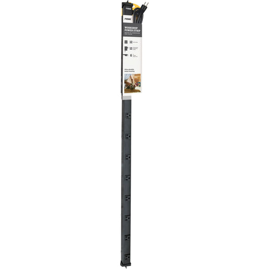 Barre d'alimentation de 1,20 m, 12 prises, 1,80 m, 125 V