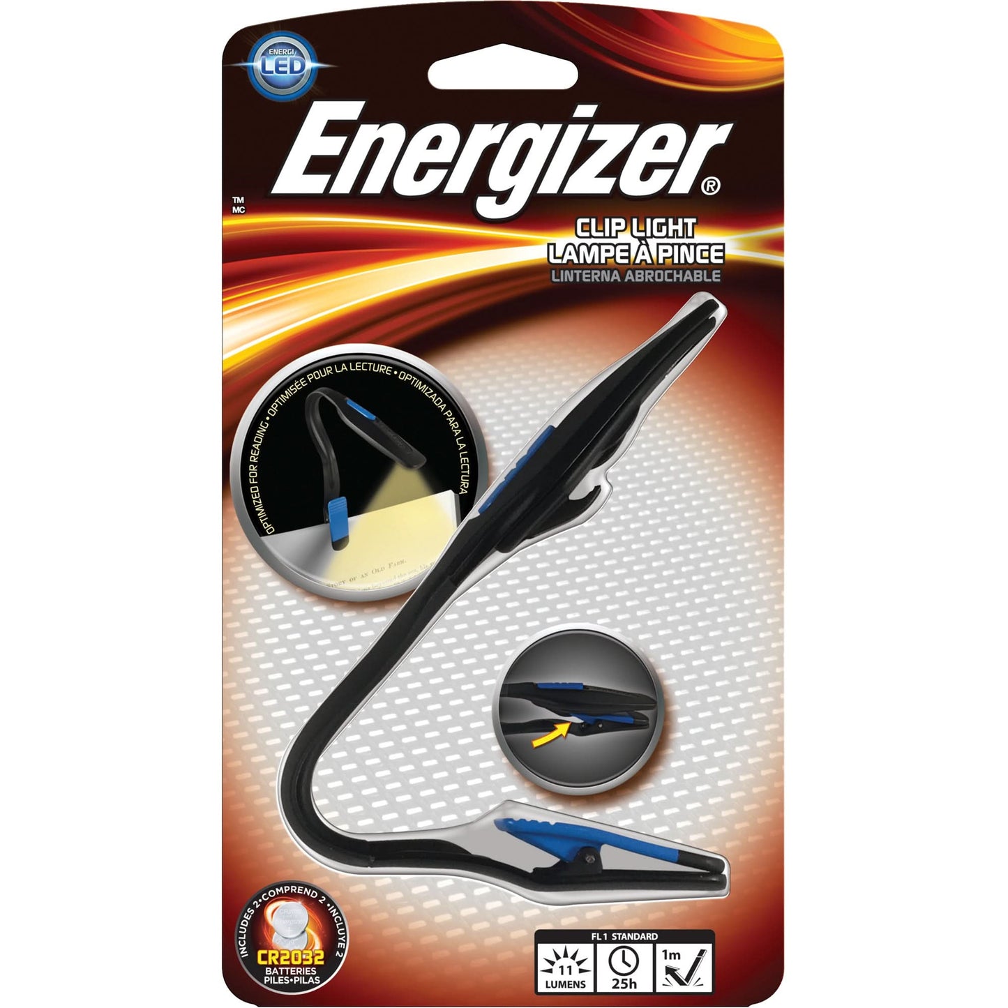 Clip Light, LED, 11 Lumens, CR2032 Batteries
